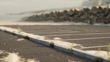 parcheggio auto sulla spiaggia in california video