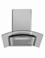 gray cooker hood on white background isolated photo