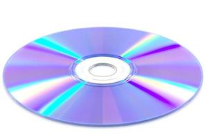 DVD disk isolate on white background
