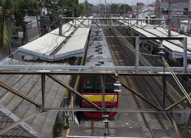 yakarta, indonesia, 2022-estación de tren cawang indonesia foto