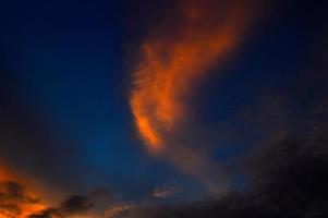 Beautiful sunset sky with clouds. Abstract sky. photo