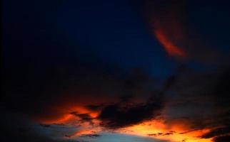 Beautiful sunset sky with clouds. Abstract sky. photo
