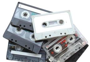 Many audio cassettes photo