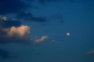 Beautiful sunset sky with clouds. Abstract sky. photo