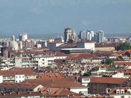 vista aerea de turin foto