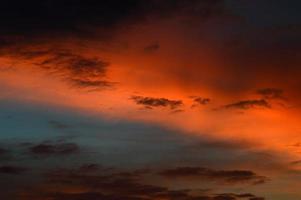 Beautiful sunset sky with clouds. Abstract sky. photo