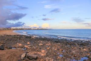 Lanzarote beach on Spanish Canary Island photo