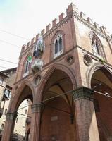 vista del casco antiguo de bolonia en emilia romagna italia foto