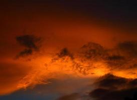 Beautiful sunset sky with clouds. Abstract sky. photo