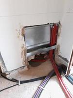 electrical system in building site photo