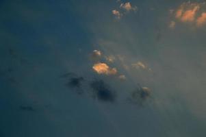 Beautiful sunset sky with clouds. Abstract sky. photo