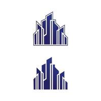 Real estate and home buildings vector logo icons template