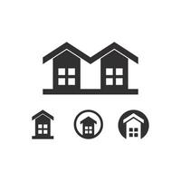 Real estate and home buildings vector logo icons template