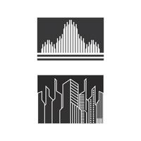 bienes raíces y edificios de viviendas vector logo iconos plantilla