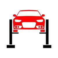 icono plano de mantenimiento de servicio de coche vector