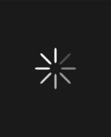 Circle loading process symbol. vector