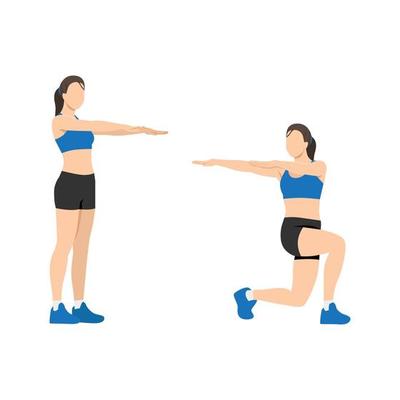 Woman doing Biceps stretch exercise. Flat vector illustration isolated ...