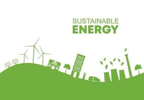 Background design elements for sustainable energy development. vector