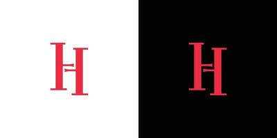 Modern and elegant H initials logo design vector