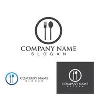 fork and spoon icon vector template ..