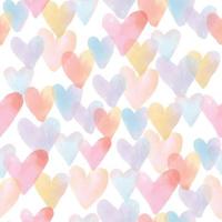 seamless cute valentine day background with mess heart shape , greeting card vector