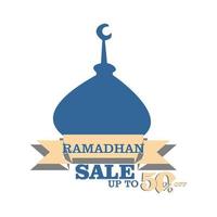 Simple vector design Ramadan big discount perfect for stickers, slogans, templates and more