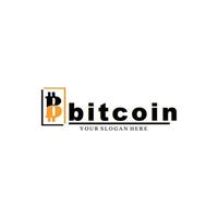 ilustración vectorial de bitcoin, moneda criptográfica, cadena de bloques. se adapta a pegatinas de bitcoin blockchain para web o impresión. logotipo de bitcoin. vector