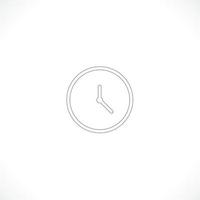 Clock icon. Time symbol flat style vector