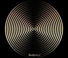 Concentric circle element. Gold luxurious color ring. Abstract  vector illustration for sound wave, golden graphic, Modern decoration for websites, posters, banners, template EPS10 vector