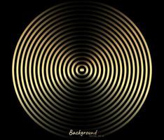 Concentric circle element. Gold luxurious color ring. Abstract  vector illustration for sound wave, golden graphic, Modern decoration for websites, posters, banners, template EPS10 vector