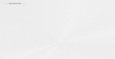 Abstract vector circle halftone black background. Gradient retro line pattern design. Monochrome graphic. Circle for sound wave. vector illustration