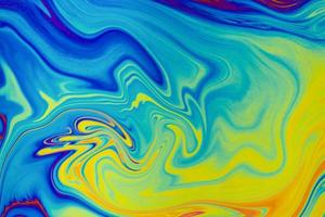 Psychedelic multicolor patterns background. Photo macro shot of soap bubbles