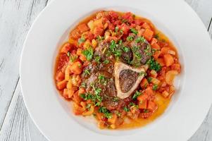 Ossobuco - cooked veal shanks photo