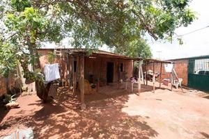 Planaltina Goias, Brazil, February 5, 2022 The Extremely Poor Housing Conditions in the city of Planaltina and throughout Brazil. photo