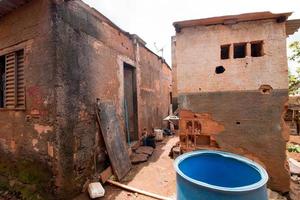 Planaltina Goias, Brazil, February 5, 2022 The Extremely Poor Housing Conditions in the city of Planaltina and throughout Brazil. photo