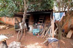 Planaltina Goias, Brazil, February 5, 2022 The Extremely Poor Housing Conditions in the city of Planaltina and throughout Brazil. photo