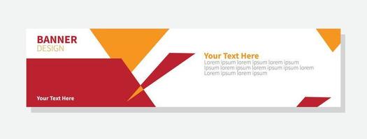 Vector Abstract Banner Design Web Template