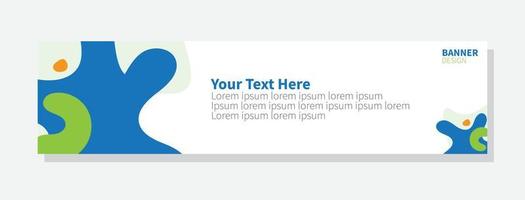 modern Vector abstract design banner web template.