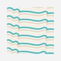 Abstract Retro Geometric pattern with tosca color vector