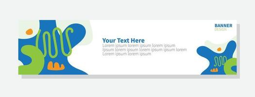 modern Vector abstract design banner web template.