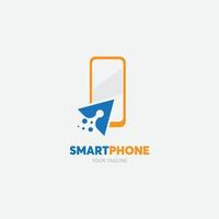Phone Tech Logo Icon Digital Technology Template. Mobile Phone And Smart Gadgets Design Stock Illustration. Mobile Phone Repair Logo Stock Vector