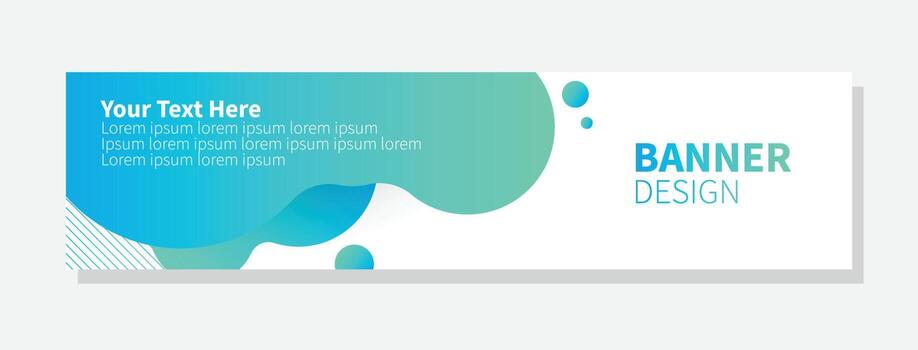 plantilla de web de banner de diseño abstracto de vector. vector