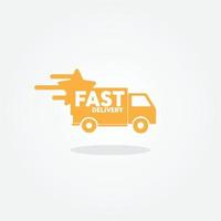 icono de entrega rápida. logotipo de entrega rápida. vector