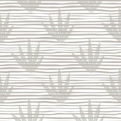 Cactus seamless pattern in doodle style. Cacti wallpaper. Geometric botanical exotic background.