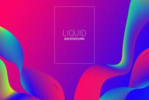 Gradient liquid background vector