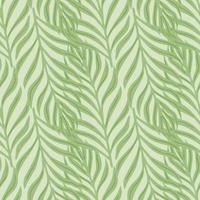 Botany seamless pattern with exotic fern leaf hand drawn ornament. Grey background. Doodle palm print. vector