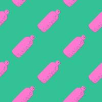 Cosmetic bottle seamless pattern. Background for spa. vector
