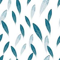 Feathers seamless pattern. Background feather of bird. vector