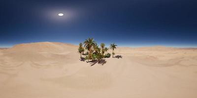 VR 360 Camera Moving above Desert video