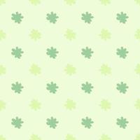 Spring seamless pattern with decorative simple flowers bud elements print. Green floral botany backdrop. vector